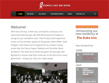 Tablet Screenshot of georgelakebigband.com